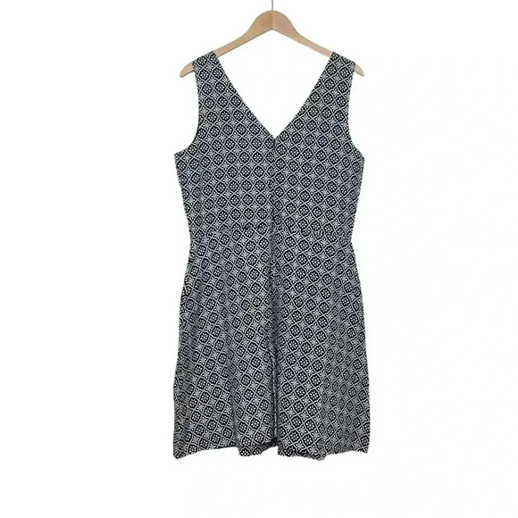 Gap Sleeveless Linen Dress V-Neck Pockets Size 14 Tall - Picture 3 of 6